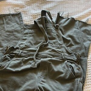 Aerie Sage Green Casual Overalls